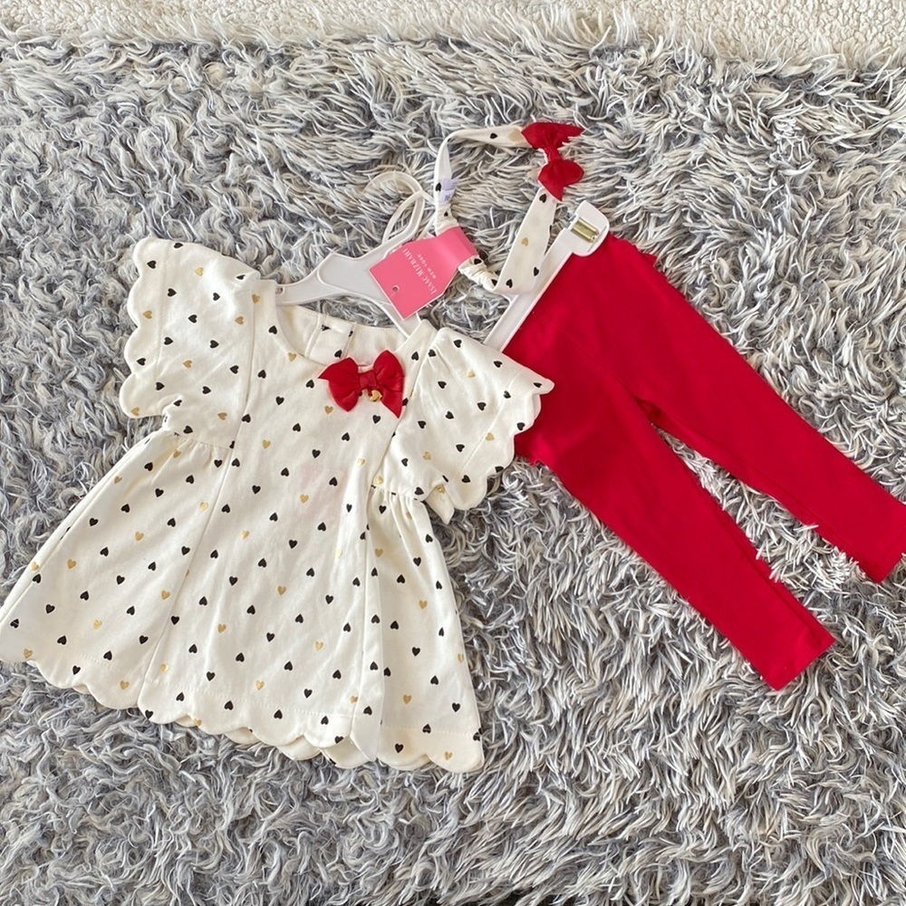 Isaac Mizrahi NEW Three Piece Baby Girl Outfit Size 6-9 Months